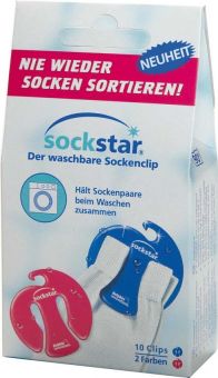Sockstar Sockenclip - Basic Line 10 Clips 